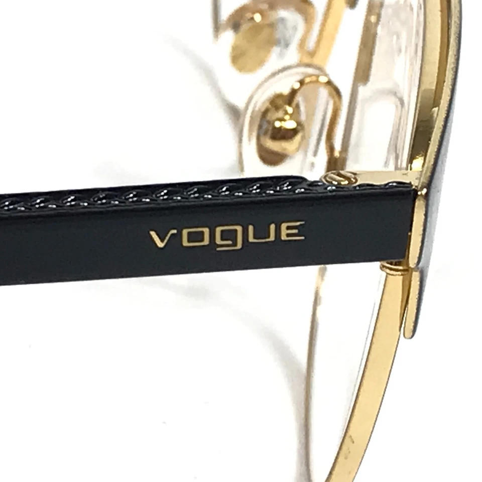 Monturas para gafas Vogue VO4088 352 negro dorado ojo de gato borde completo 50-18-140 Foto 4 de 4