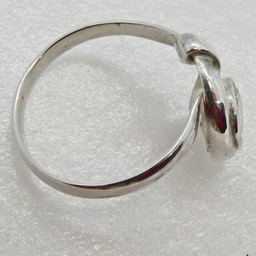Tesoros recuperados--Talla 7 anillo solitario de plata esterlina circonita cúbica por SoniaMcD - Imagen 9 de 11