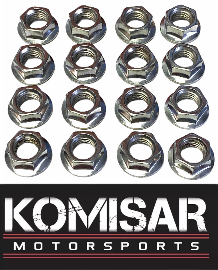 16 Locking Lug Nuts For Yamaha Blaster, Banshee, Raptor, YFZ450 ATVs - Chrome Zinc, Secure Wheel Fit 9 thumbnail image