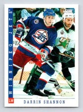 1993-94 Score Canadian #280 Darrin Shannon Hockey Winnipeg Jets 