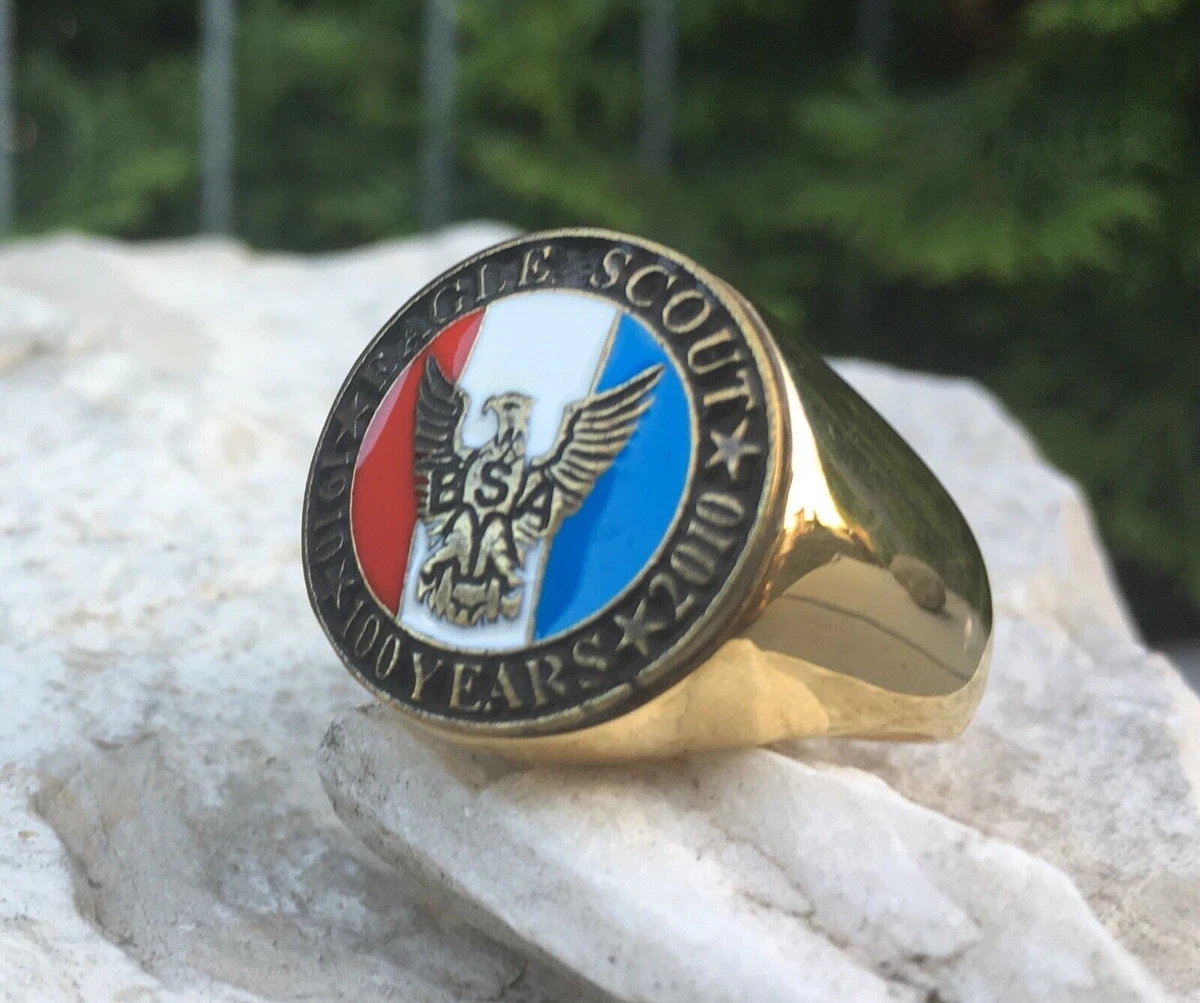 Eagle scout shop signet ring