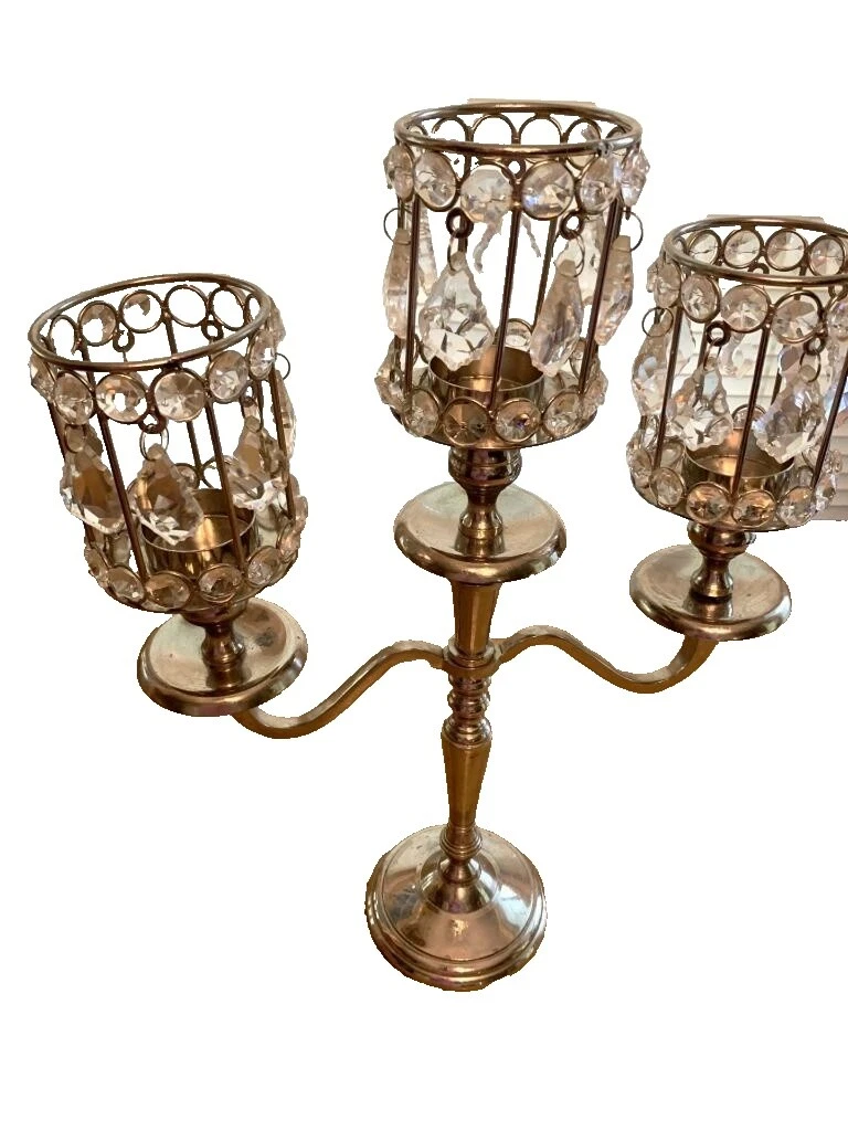 Candelabros de vela de estaño