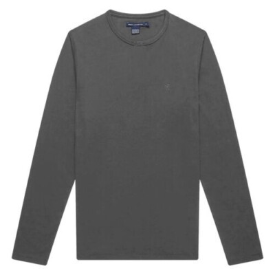 French Connection Langärmelig Regular Fit 100% Baumwolle Rundhals T-Shirt