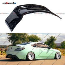 For Hyundai Genesis Coupe Rear Trunk Spoiler R Wing Forged Carbon Fiber 2010-16