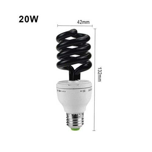 E27 15W 40W UV Ultraviolet Fluorescent Blacklight Light Bulb Lamp CFL AC 220V - Picture 10 of 13