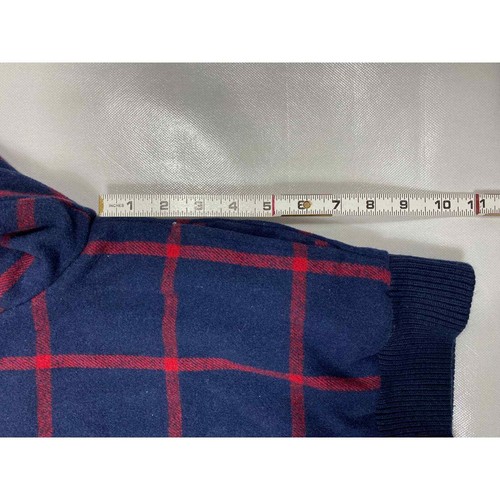 Old Navy Blue Red Checkered Jacket Womens Size Petite Medium - Picture 9 of 9