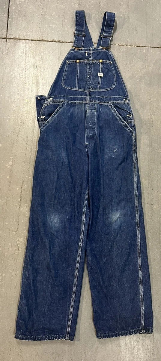 60s USA製 Lee オールインワン Vintage Vintage Lee Denim Union Made USA Overalls Adult Size 38x30 Work