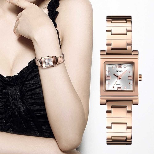 SKMEI 1388 Ladies Bracelet Analog Quartz Waterproof Stainless Steel Luxury Watch - Picture 4 of 19