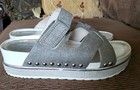 Donald J. Pliner Corso platform Fur Leather Sandals Gray/Silver Size 7.5M — photo 2