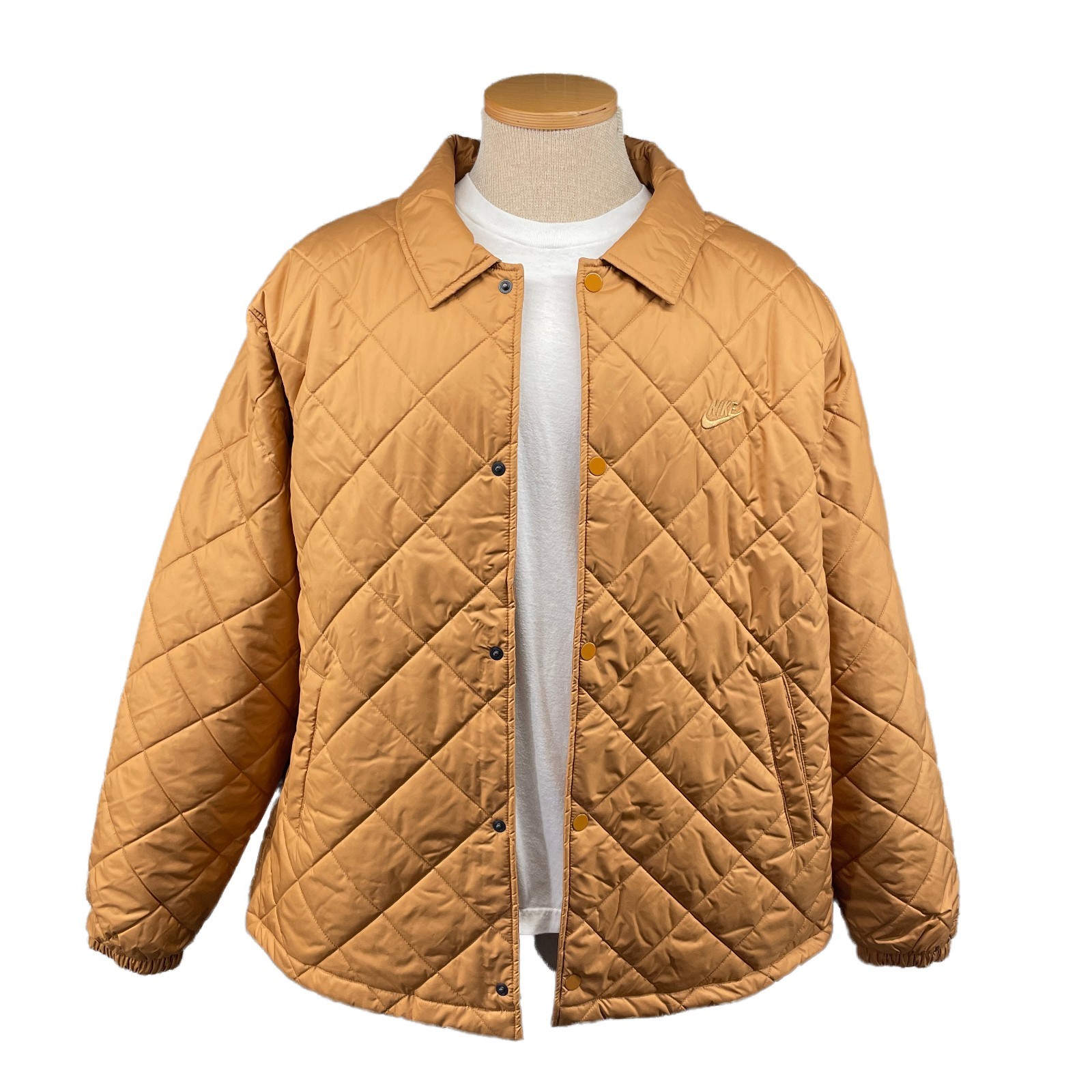 Nike Club Quilted Jacket Mens Large Lightweight Therma-FIT Insulated FZ0634-224