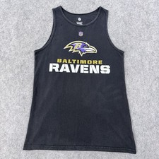 NFL Baltimore Ravens Graphic Tank Top Shirt Youth Boy's Size Medium 10-12 Black