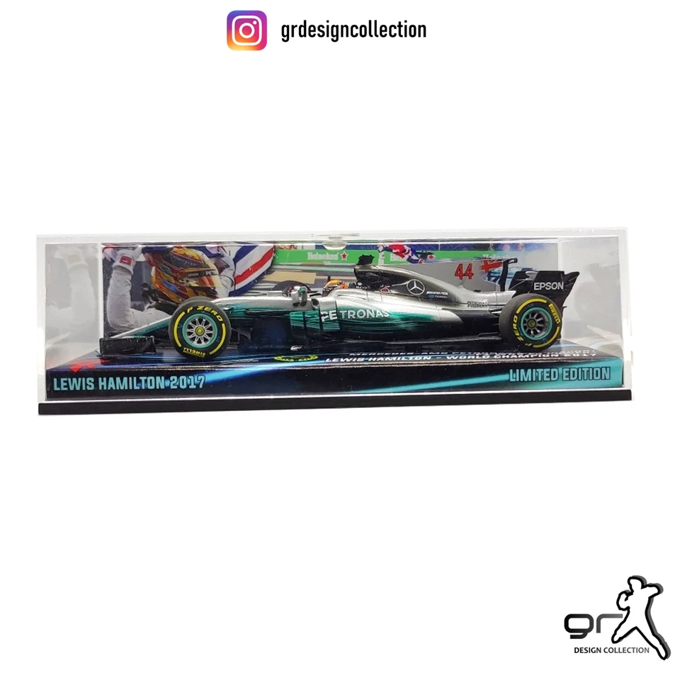 Lewis Hamilton - Mercedes W08 - F1 World Champion 2017 / Minichamps / 1:43 - Immagine 2 di 4