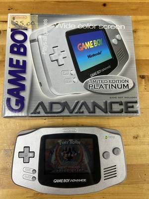 Nintendo Game Boy Advance Limited Edition Platinum CIB Open Box
