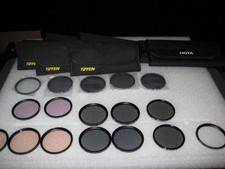 Lot of Tiffen  Hoya 67mm Filters  Cases New Read Description  See Pictures