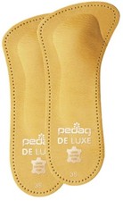 123 De Luxe 3/4 Leather Orthotic with Metatarsal Pad, Longitudinal Arch , Tan...