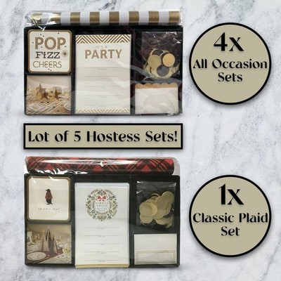 Wholesale Lot 5pcs Hallmark Hostess Sets All Occasions Dinner Party Event Decor