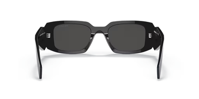 Authentic Prada 0PR17W Black/Light Grey Mirrored Rectangular Women\'s Sunglasses Prada 0PR17W 1AB2B0 Black/Light Grey Mirrored Rectangular  main image 2
