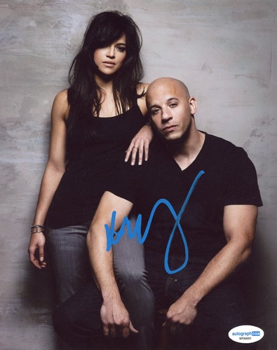 Michelle Rodriguez Signed "The Fast and the Furious" Autograph 8x10 Photo ACOA