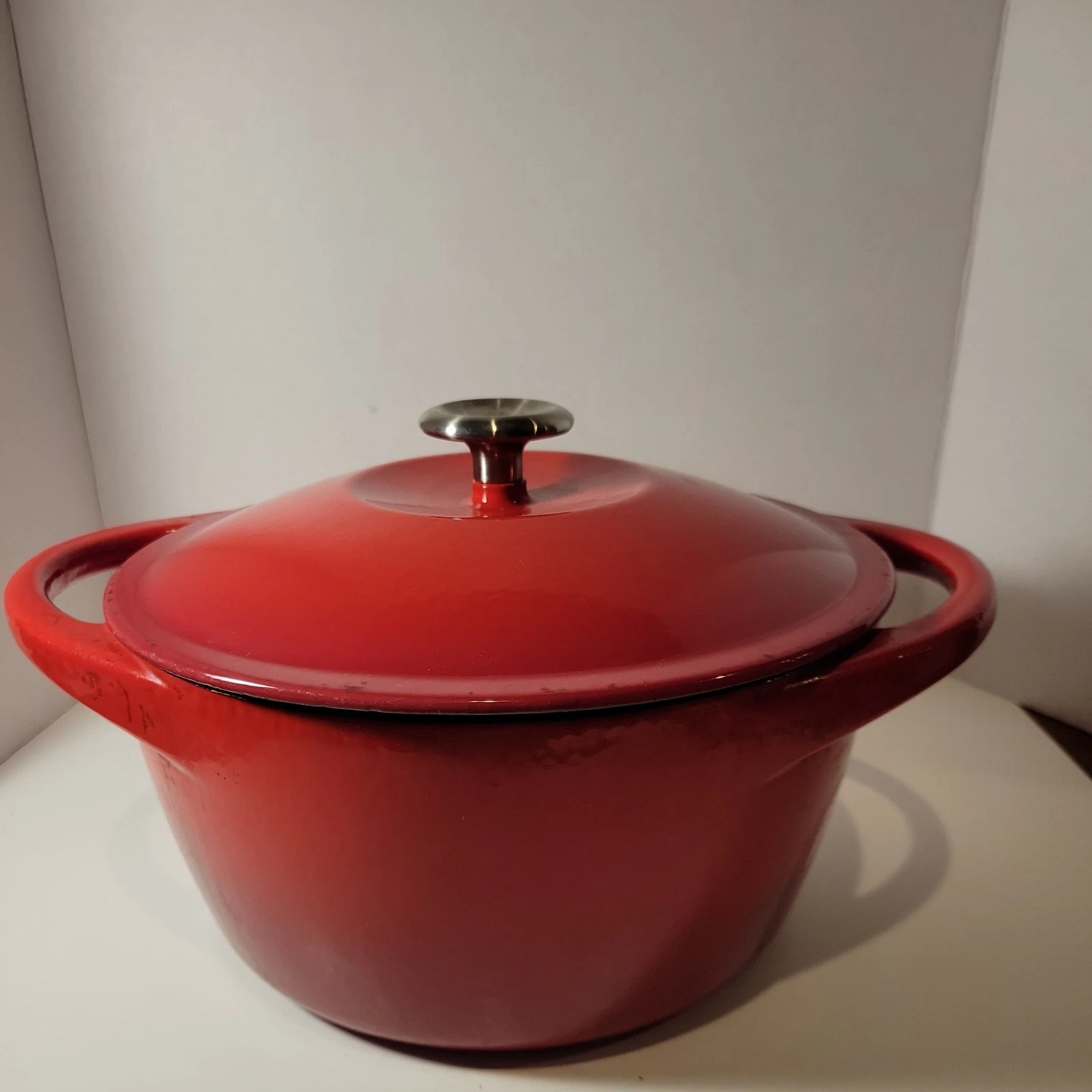 Vintage Casron Enameled Cast Dutch Oven