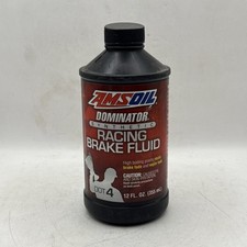AMSOIL DOMINATOR DOT 4 SYNTHETIC RACING BRAKE FLUID 12 Oz Bottle High Temp 1.75 per gallon