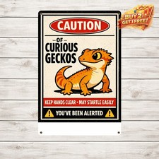 Beware of Dog Signs for Fence and Yard Retro Metal Tin Warning Sign 12x8