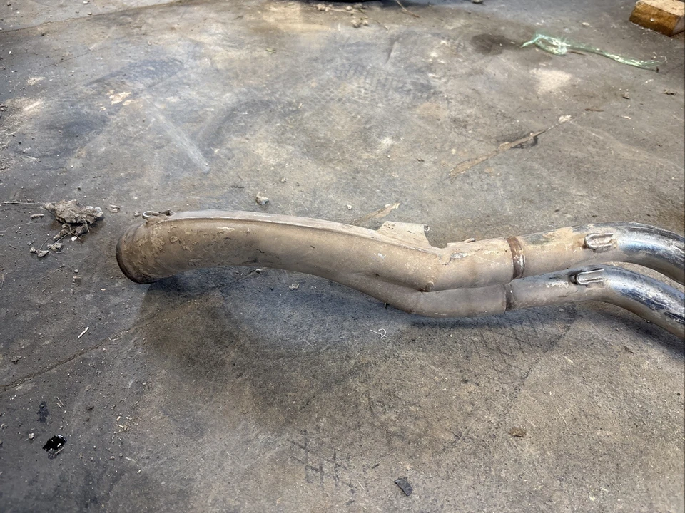 00-03 KTM 400EXC 400SX 400 520 525 EXC SX 2001 cabezal de escape tubo medio mani Foto 2 de 4