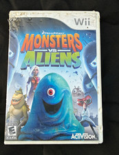 Wii - Activision Monsters vs. Aliens Nintendo Wii 2009 E10+ Manual MP