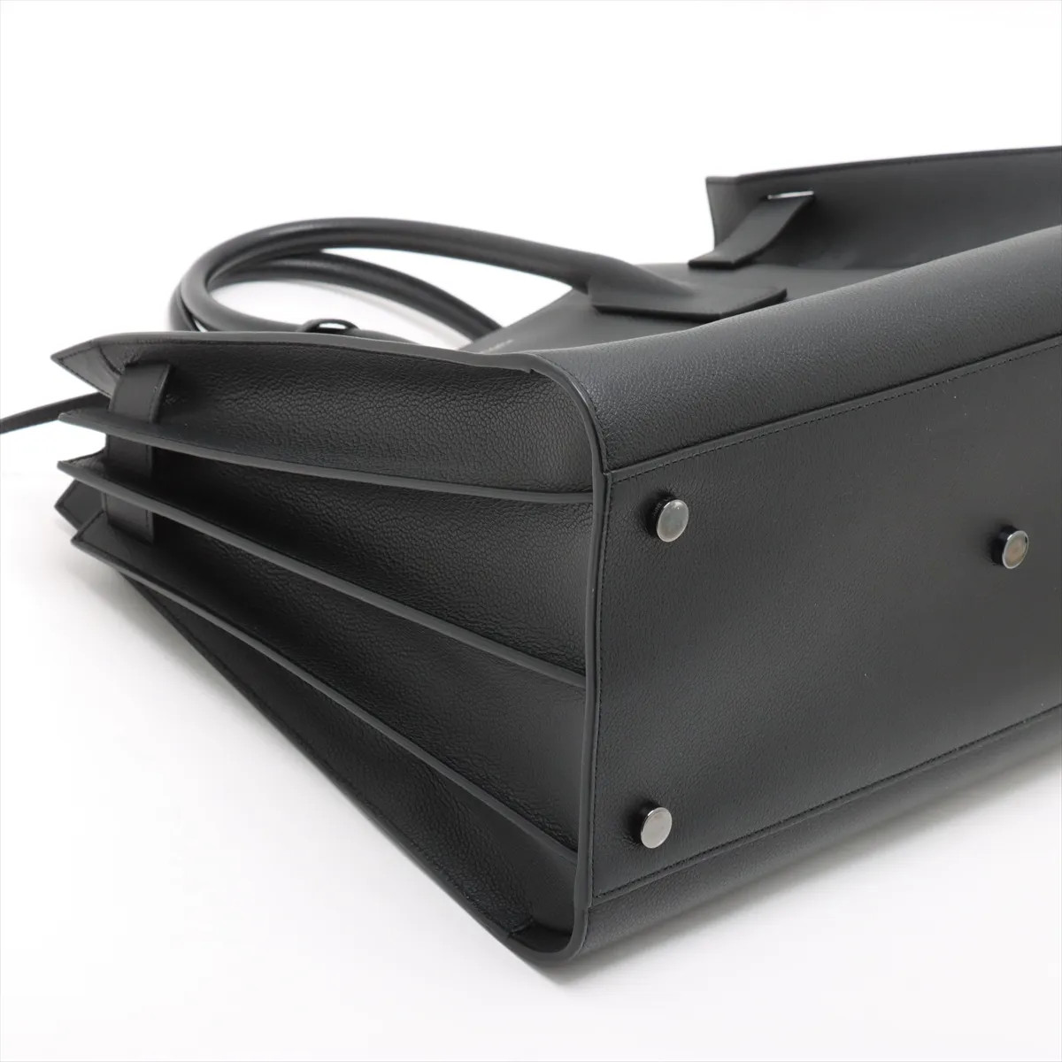 Saint Laurent Paris Sac de Jour Leather Hand bag Black 441571 thumbnail 4