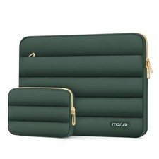 MOSISO Laptop Case 16 inch, 15-15.6 inch Puffy 16 Emerald Green