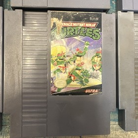 Lote de 6 Juegos Nintendo NES Tortugas Ninja pac-man Top Gun Rampage, Tetris Ghost