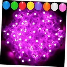 50pcs Pink Balloon Lights,Long Standby Time Waterproof Mini Light,Battery