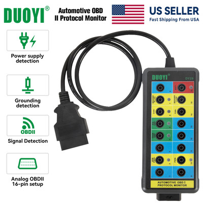 OBD II OBD2 Break Out Box OBDII Protocol Detector OBD line Signal Judgment Scan