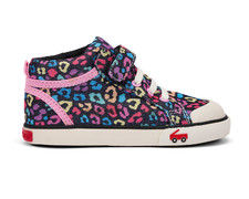 See Kai Run Girls Kids Peyton Black Leopard NEW WT