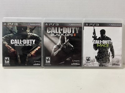 PS3 Call of Duty Lot Of 3 (PlayStation 3, Black Ops 1 & 2, Modern Warfare 3) CIB