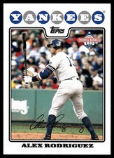 Alex Rodriguez 2008 Topps #1 Yankees MLB READ FREE SHIPPING AutographDen