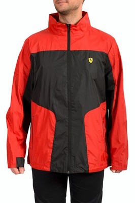 Scuderia Ferrari Men's Packable Full Zip Windbreaker Rain Jacket US 3XL IT 58