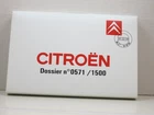 Citroen dossier 0571/1500 with 15 metal signs box length 23 cm, height 15 cm