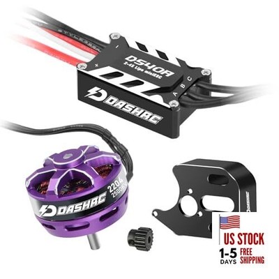 2204 2500KV Brushless Outrunner Motor with 40A ESC & Mount Upgrade Kit for 