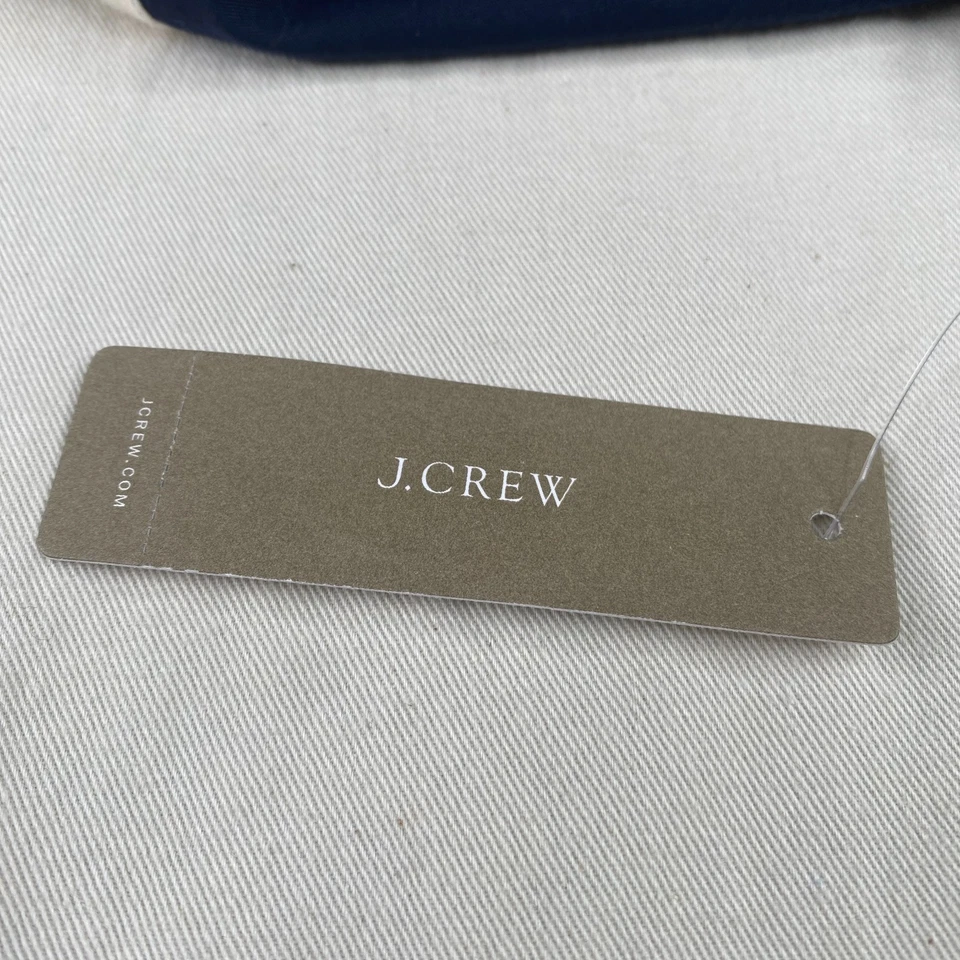 J. Gabardina Crew para hombre grande azul algodón lona abotonada NUEVA NUEVA CON ETIQUETAS Foto 3 de 4