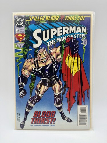 Superman: The Man of Steel No. 29 DC 1994 Blood Thirst Bagged And Boarded - Picture 1 of 1