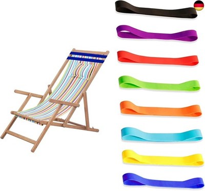 Kaket Elastische Strandkorb-Clips, 8 Stück, Strandtuchhalter, Gummi, elastisch, 