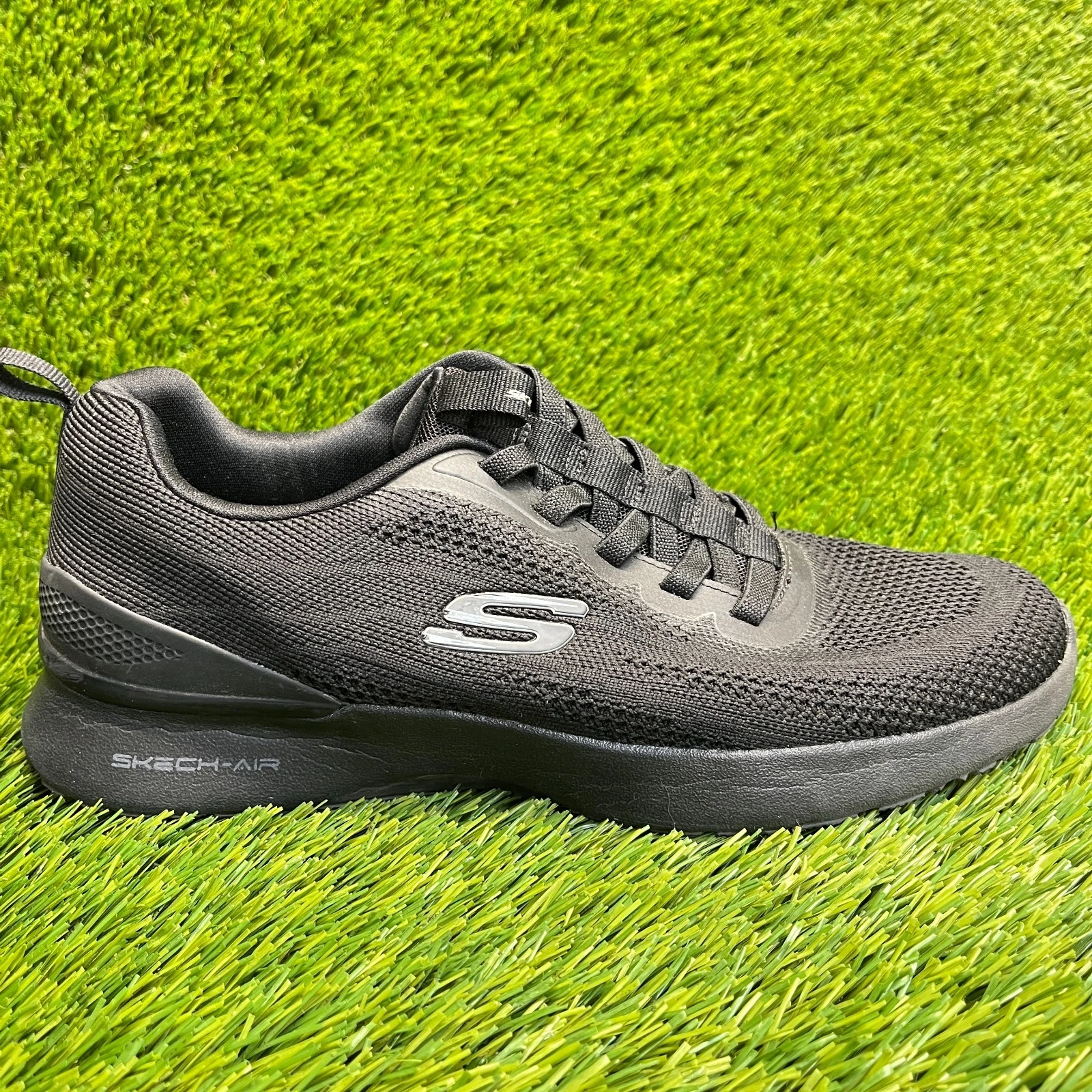 Skechers Skech-Air Dynamight Paterno Mens Size 8.5 Black Running Shoes Sneakers