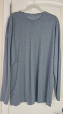 Anetik Premium Performance L/S Shirt MEN 2XL Gray UPF 30 Fishing Hiking Outdoor