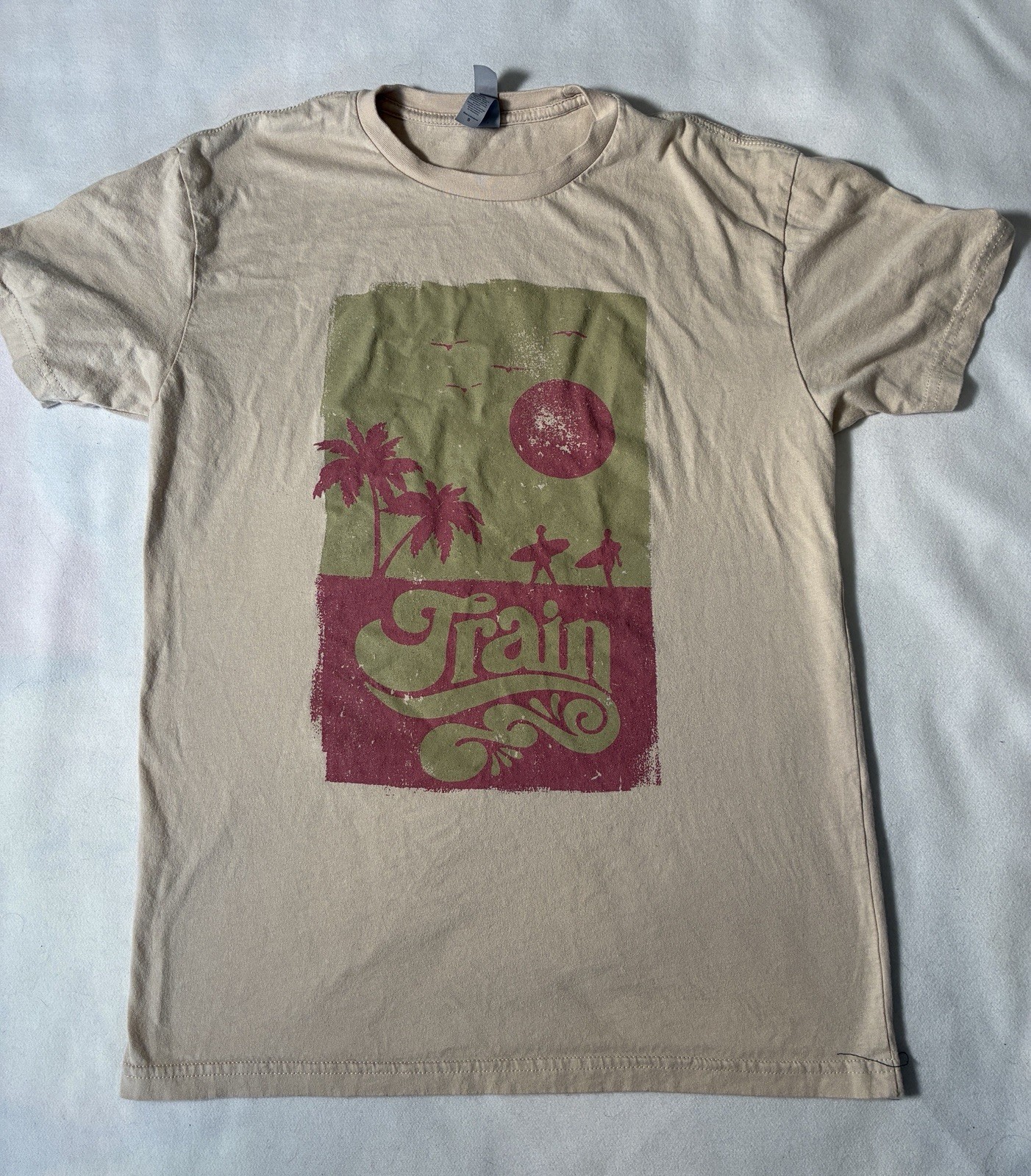 Next Level Apparel Train 90s Band Beach T-Shirt Size Small