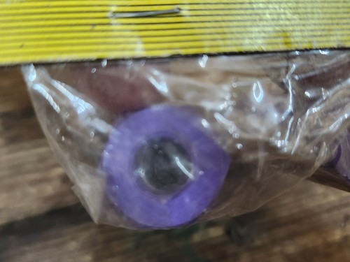 NOS Vintage Pyramid BMX Purple Pegs Old Freestyle Axle Extenders (26T 3/8") RAD - Picture 7 of 10