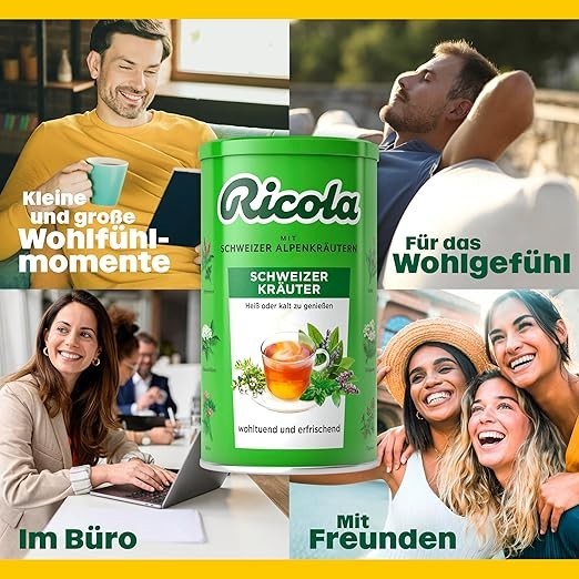3x RICOLA Swiss Instant Herbal Tea 600g 1.3 lbs   - Ships from Germany!