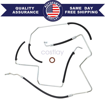 Set of 3 Power Steering Hose For 02-09 Chevy Trailblazer GMC Envoy 4.2L 26095037