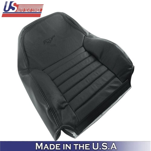 1999-2004 Fits Ford Mustang GT Leatherette Front Seat Covers Dark Charcoal - Picture 51 of 85