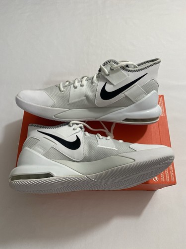 New Mens Size 13 White Black Nike Air Max Impact 2 Basketball Shoes Cq9382 100 - Picture 4 of 10