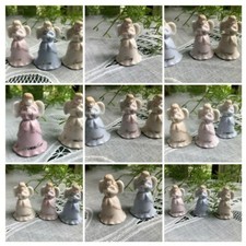 RUSS BERRIE - MINIATURE PORCELAIN ANGEL BELLS - CHOOSE MONTH 